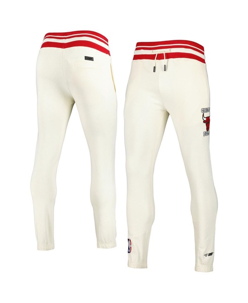 Men's Cream Chicago Bulls Retro Classic Fleece Sweatpants