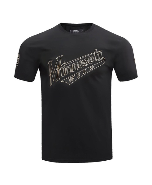 Men's Black Minnesota Wild Wordmark T-Shirt