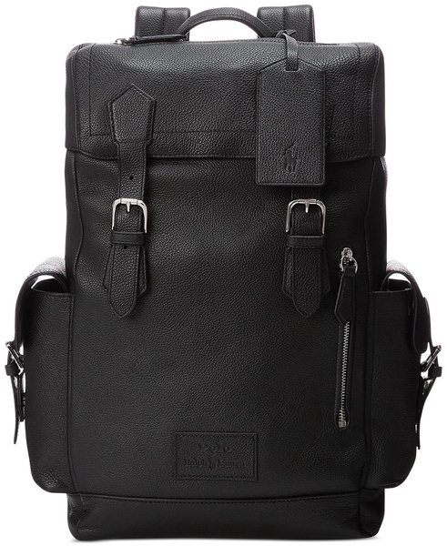 Men's Pebbled Leather Backpack