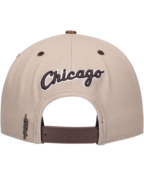 Men's White, Brown Chicago White Sox Chocolate Ice Cream Drip Snapback Hat