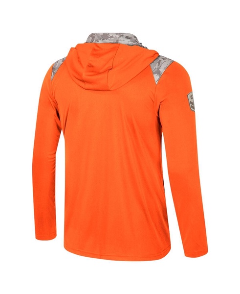 Men's Orange Oklahoma State Cowboys OHT Military Appreciation Quarter-Zip Hoodie Jacket