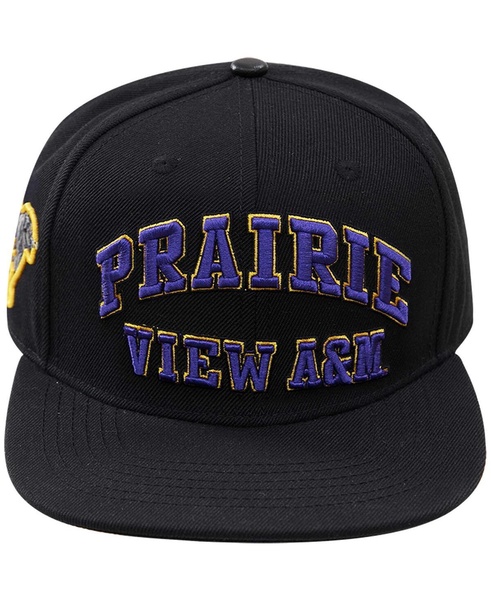 Men's Black Prairie View A&M Panthers Arch Over Logo Evergreen Snapback Hat