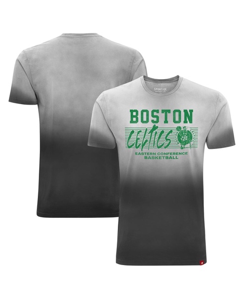 Men's and Women's Black Boston Celtics Bingham Sun-Fade T-Shirt