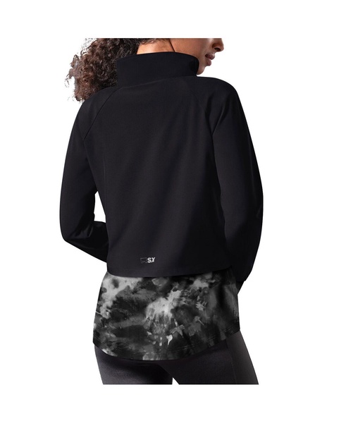 Women's Black Baltimore Ravens Grace Raglan Full-Zip Running Jacket