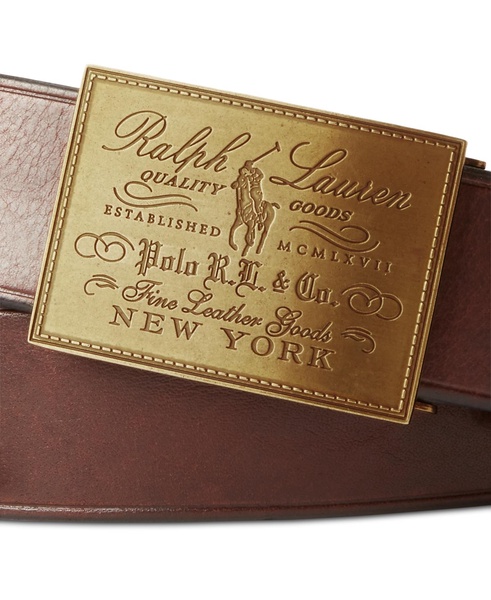 Men's Heritage Plaque-Buckle Belt