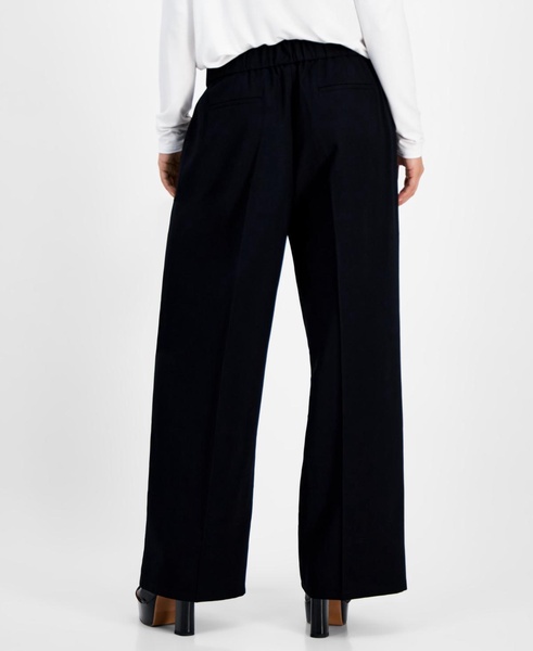 Petite Zip-Front High Rise Wide-Leg Pants, Created for Macy's