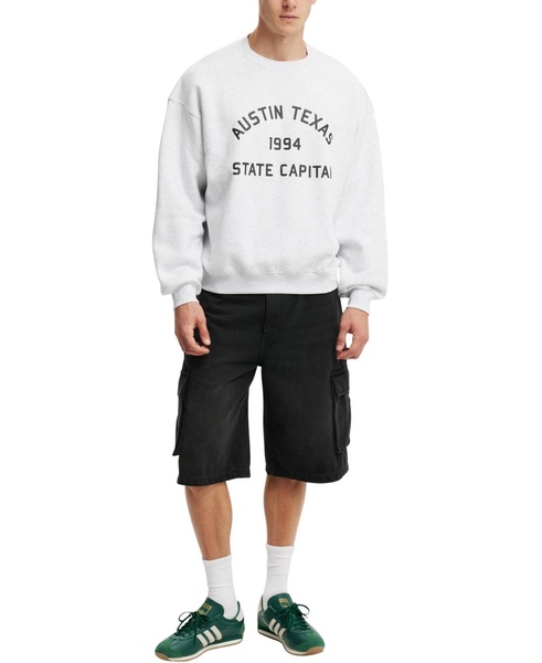 Men's Box Fit Graphic Crew Sweatshirt