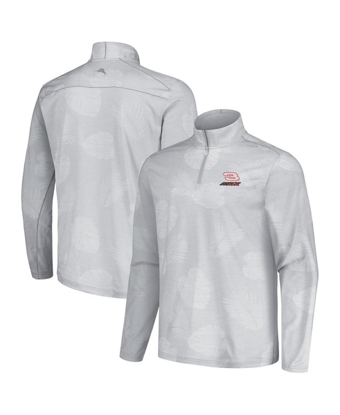 Men's Gray Dale Earnhardt Delray Frond IslandZone Half-Zip Jacket