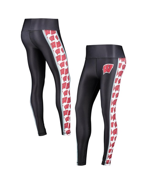 Women's Black Wisconsin Badgers Dormer Knit Leggings