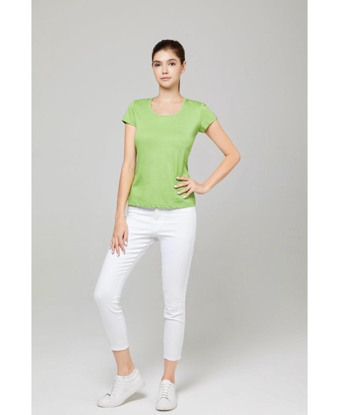 Women's Bellemere Ultra Thin Low Crew Neck Cotton T-shirt