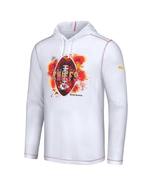 Men's White Kansas City Chiefs Graffiti Touchdown Pullover Hoodie