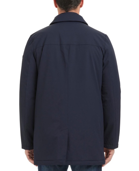 Men's Refined Rain Coat with Bib Back