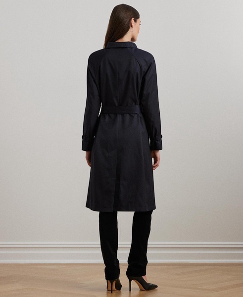 Women's Stand-Collar Maxi Trench Coat