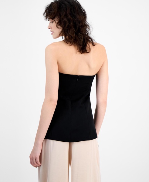 Women's Strapless Button-Front Corset Vest Top, Exclusively at Macy's