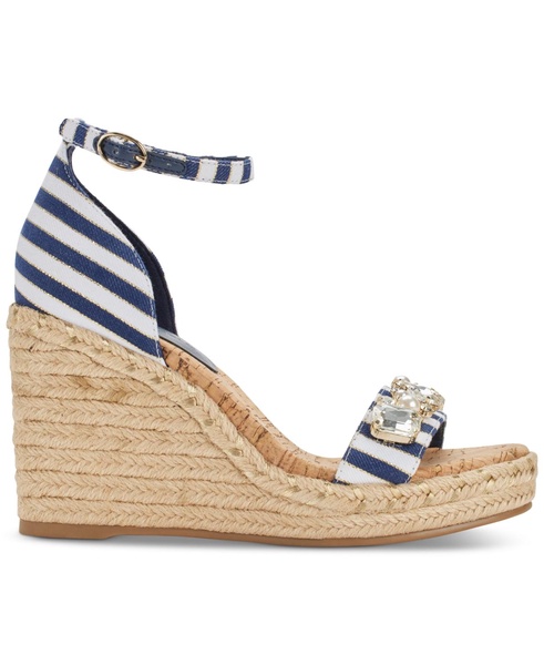 Catalyna Embellished Wedge Espadrille Sandals