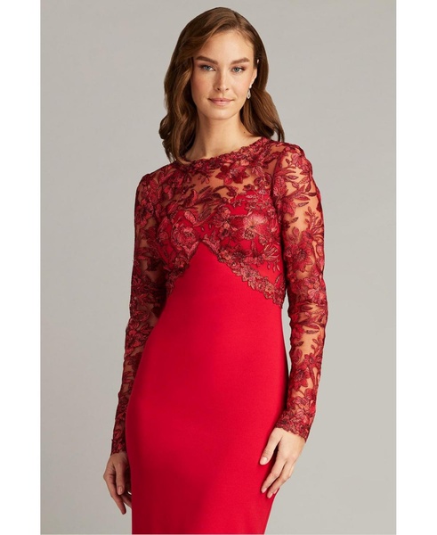 Women's Ena Embroidered Tulle & Crepe Cocktail Dress