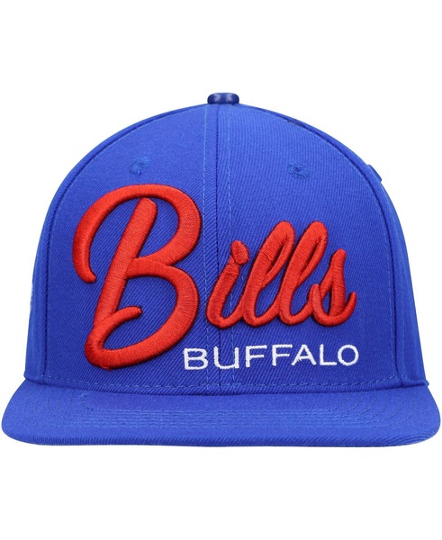 Men's Royal Buffalo Bills Script Wordmark Snapback Hat