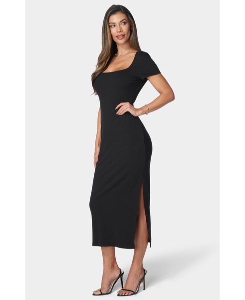 Women's Square Neck Maxi T-Shirt Dress