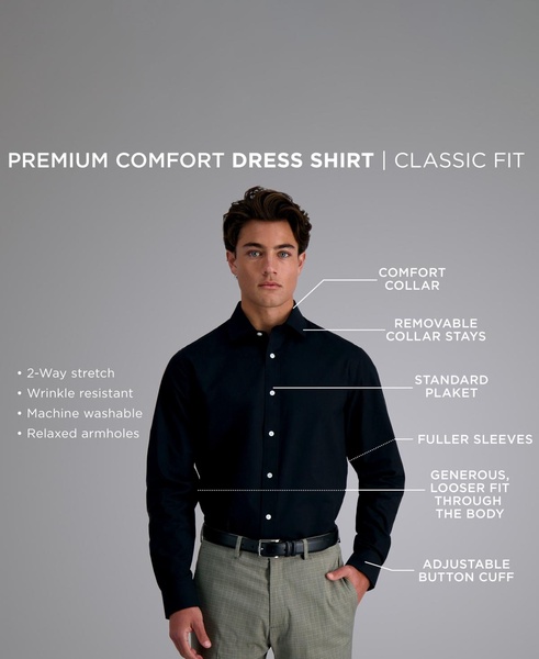 Men's Classic-Fit Premium Comfort Dress Shirt