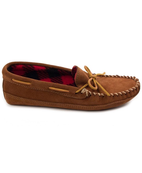 Men's Double Bottom Fleece Moccasin Slippers