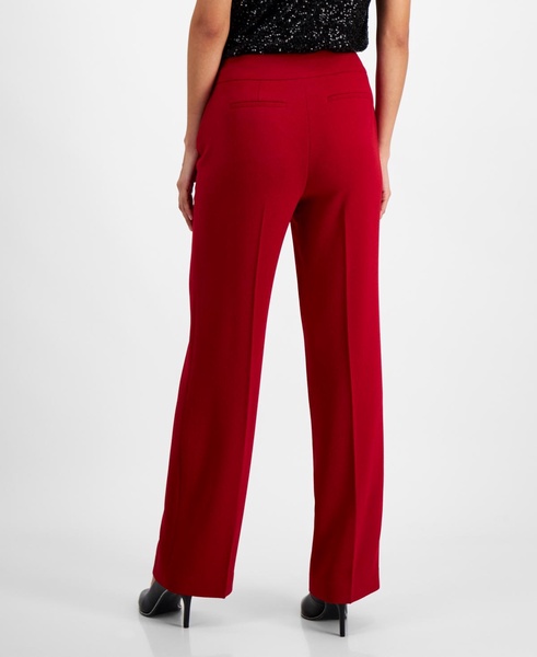 Women's High Rise Straight-Leg Pants, Created for Macy's