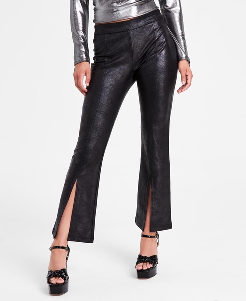 Women’s High-Rise Pull-On Slit-Leg Pants, Created for Macy’s 