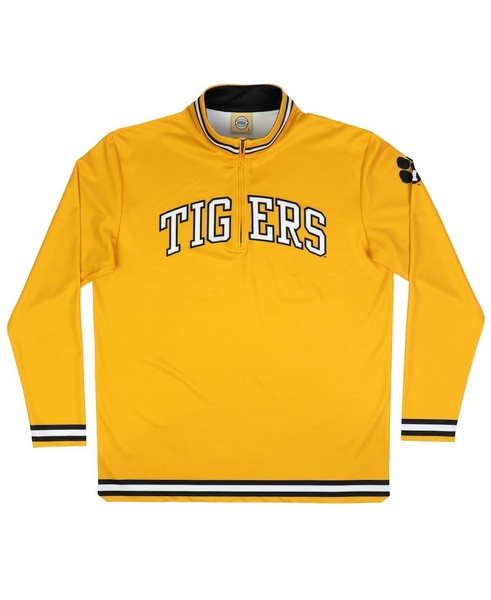 Men's Gold Missouri Tigers Throwback Basketball Quarter-Zip Pullover Top