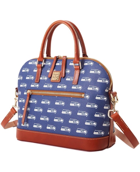 Women's Seattle Seahawks Team Signature Domed Zip Satchel Purse