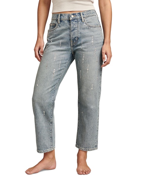 Women's '90s Loose Cropped Embellished Jeans