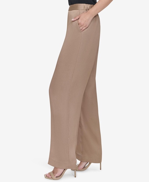 Women's Mid-Rise Straight-Leg Pull-On Pants