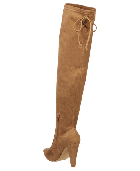 Women's Jordan Cone Heel Lace-up Over-The-Knee Boots