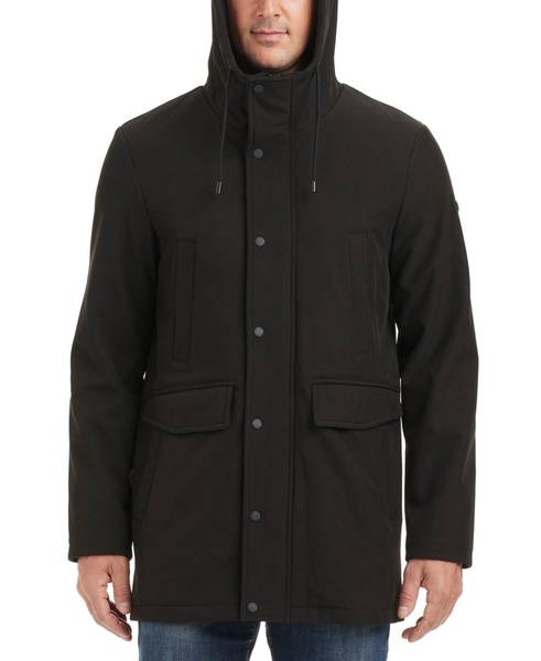 Men's Softshell Rain Coat with a Hood