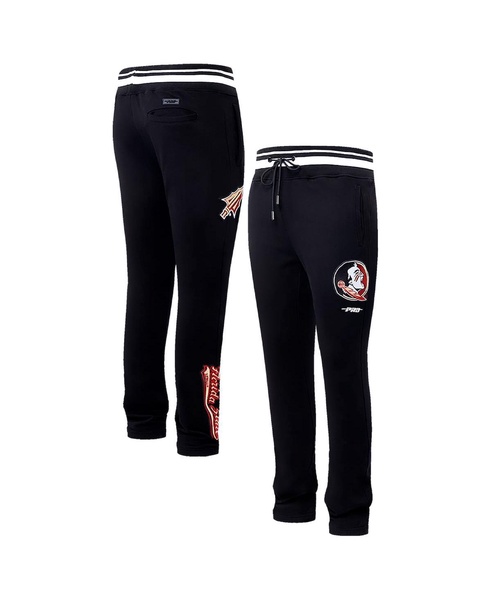 Men's Black Florida State Seminoles Script Tail Fleece Sweatpants