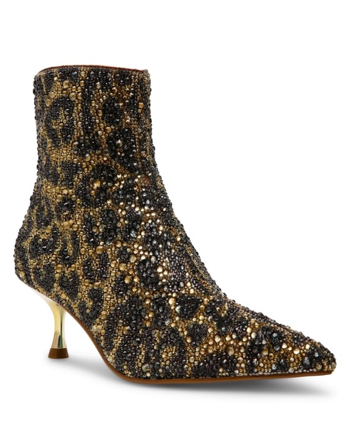 Women's Ash Rhinestone Kitten Heel Booties