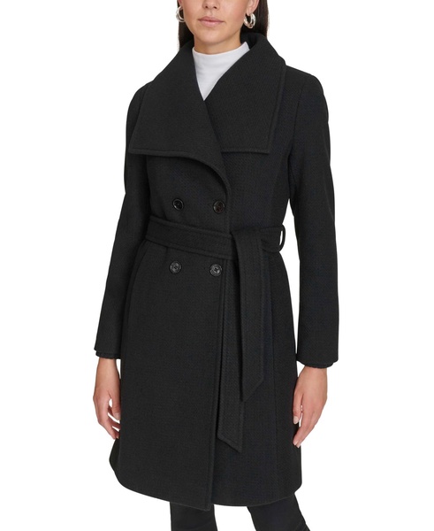 Women's Double-Breasted Belted Coat