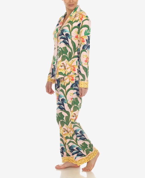 Women's 2 Pc. Wildflower Print Pajama Set