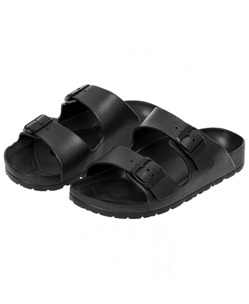 Men's Double Strap EVA Slide Sandals Sole Flat Casual Comfort Shoes