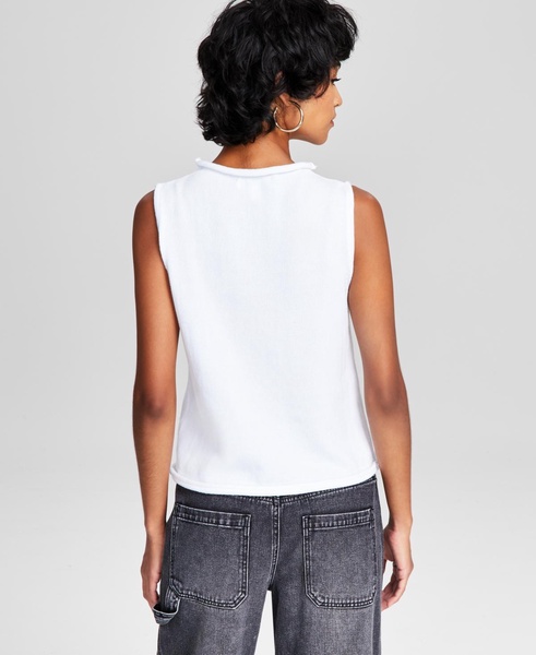 Women's Sleeveless Mock Neck Sweater