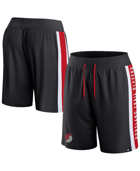 Men's Black Portland Trail Blazers Referee Iconic Mesh Shorts