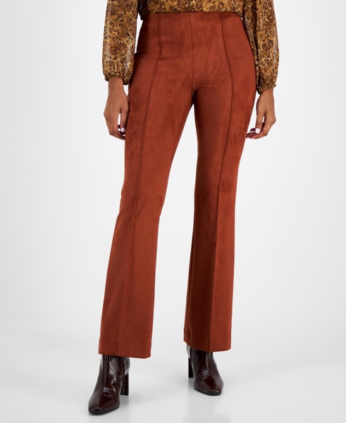 Women's High-Rise Pull-On Faux-Suede Pants, Created for Macy's 