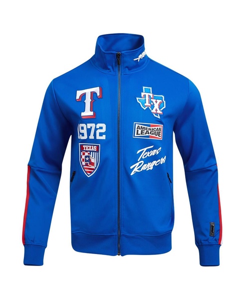 Men's Royal Texas Rangers Fast Lane Full-Zip Track Jacket