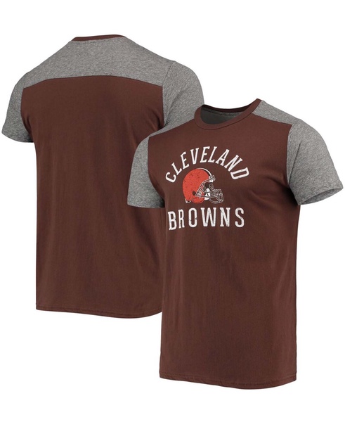 Men's Brown, Gray Cleveland Browns Field Goal Slub T-shirt