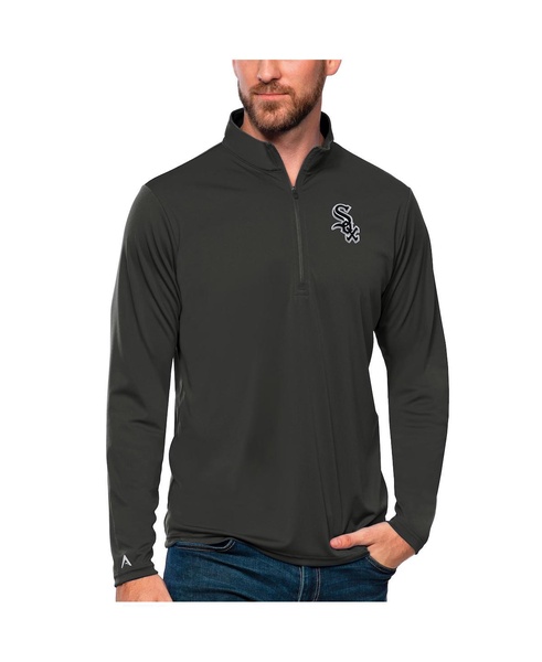 Men's Charcoal Chicago White Sox Tribute Quarter-Zip Pullover Top