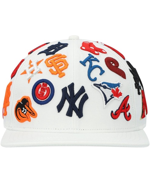 Men's White Mlb Pro League Wool Snapback Hat