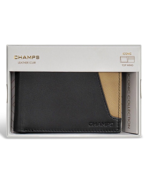 Men's Iconic Collection Leather Top Wing Wallet