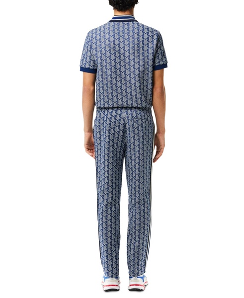 Men's Geo Print Elastic-Waist Pants