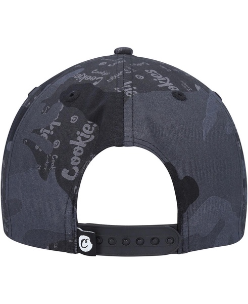 Men's Black, Camo Across the Board Snapback Hat