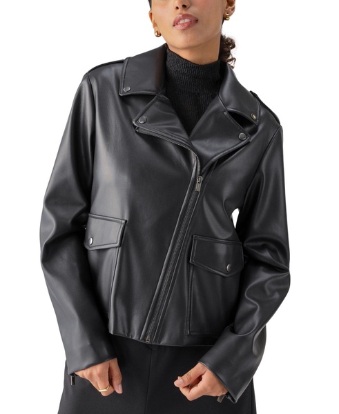 Women's Ryder Faux-Leather Moto Jacket