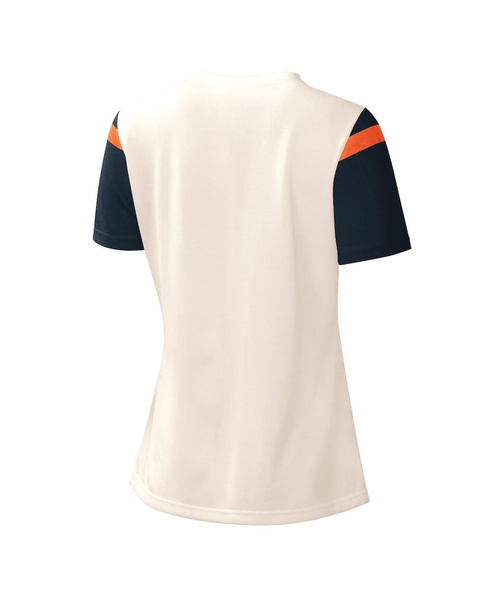 Women's Cream Chicago Bears Kick Start V-Neck T-shirt