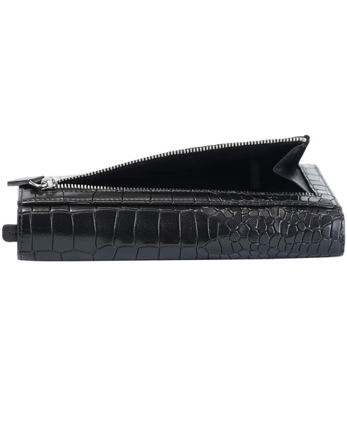 Women's Croco2 RFID Secure Trifold Wallet